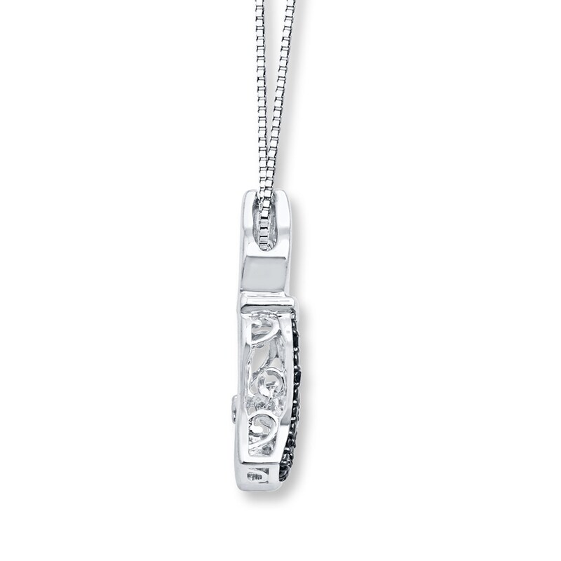 Unstoppable Love 1/10 ct tw Cat Necklace Sterling Silver 18"