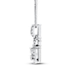 Thumbnail Image 1 of Diamond Necklace 1/4 ct tw Princess-cut 10K White Gold