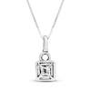 Thumbnail Image 3 of Diamond Necklace 1/4 ct tw Princess-cut 10K White Gold
