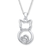 Thumbnail Image 0 of Unstoppable Love 1/20 ct tw Necklace Sterling Silver 18"
