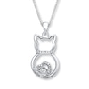 Thumbnail Image 1 of Unstoppable Love 1/20 ct tw Necklace Sterling Silver 18&quot;