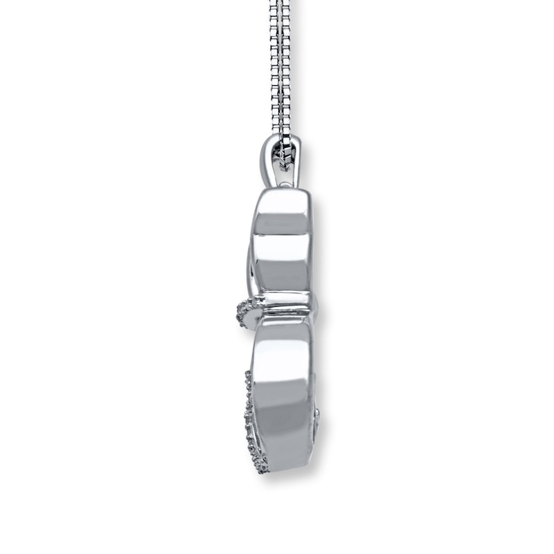 Unstoppable Love 1/20 ct tw Necklace Sterling Silver 18