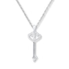 Thumbnail Image 0 of Key Necklace 1/20 ct tw Diamonds Sterling Silver