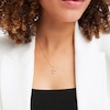 Thumbnail Image 2 of Diamond Cross Necklace 1/15 ct tw Round-cut 10K Yellow Gold