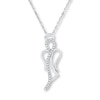 Thumbnail Image 0 of Angel Necklace Diamond Accents Sterling Silver