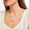 Thumbnail Image 1 of Diamond Hamsa Necklace 1/15 ct tw Round-cut 10K Rose Gold