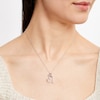 Thumbnail Image 2 of Heart Necklace Diamond Accents 10K White Gold