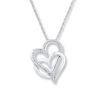 White Gold Heart Necklace – ShopKandyBoutique