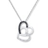 Thumbnail Image 1 of Heart Necklace 1/20 ct tw Diamonds 10K White Gold 18&quot;