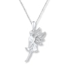 Thumbnail Image 1 of Fairy Necklace Diamond Accents Sterling Silver
