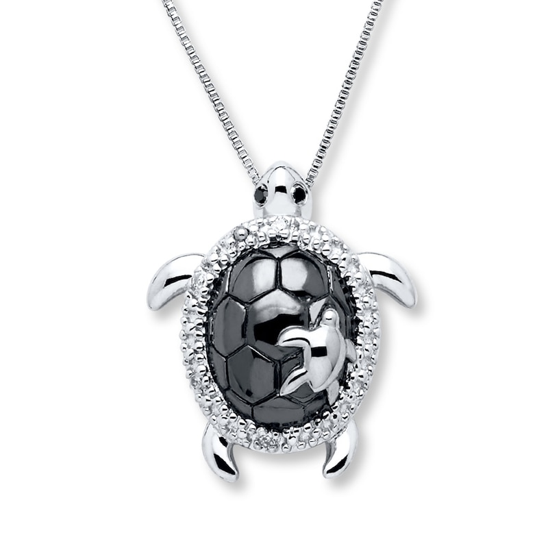 Turtle With Baby Turtle on Back Sterling Silver Charm For Bracelet