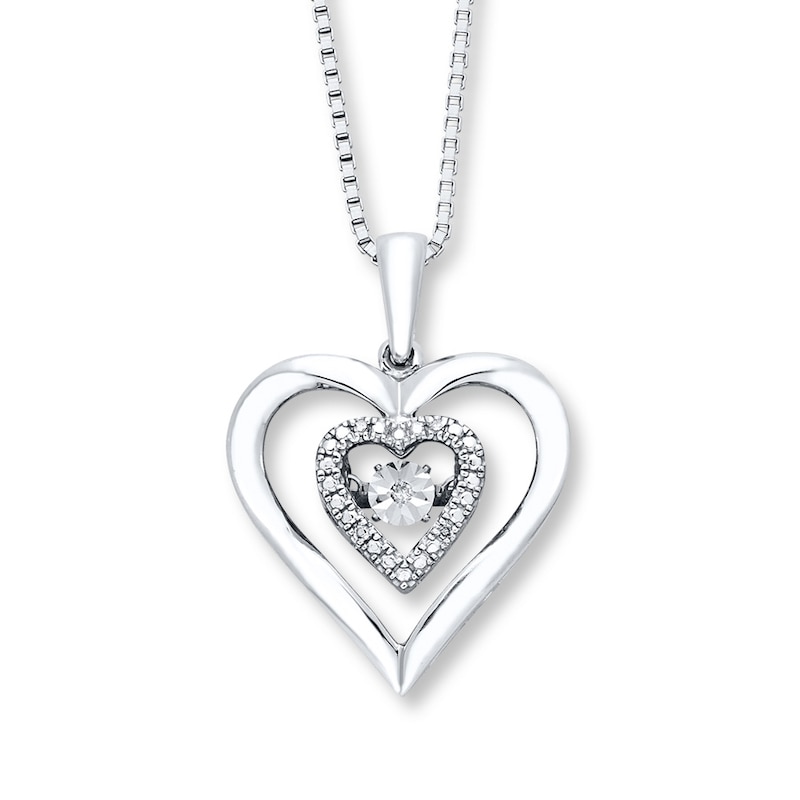 Main Image 1 of Unstoppable Love Heart Necklace Sterling Silver