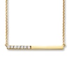 Thumbnail Image 0 of Diamond Bar Necklace 1/10 ct tw Round-cut 10K Yellow Gold