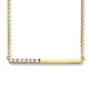 Thumbnail Image 1 of Diamond Bar Necklace 1/10 ct tw Round-cut 10K Yellow Gold