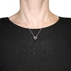 Thumbnail Image 2 of Diamond Heart Necklace 1/10 ct tw Round-cut 14K White Gold