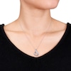 Thumbnail Image 2 of Diamond Infinity Necklace 1/4 ct tw Round-cut 10K White Gold