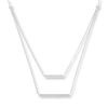 Thumbnail Image 0 of Layered Diamond Bar Necklace 1/5 carat tw Sterling Silver