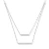 Thumbnail Image 1 of Layered Diamond Bar Necklace 1/5 carat tw Sterling Silver