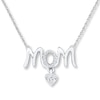 Thumbnail Image 0 of Diamond Mom Necklace 1/15 ct tw Round-cut Sterling Silver
