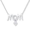 Thumbnail Image 1 of Diamond Mom Necklace 1/15 ct tw Round-cut Sterling Silver