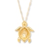 Thumbnail Image 3 of Turtle Necklace 1/10 ct tw Diamonds 14K Yellow Gold