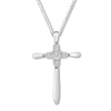 Thumbnail Image 1 of Diamond Cross Necklace Sterling Silver
