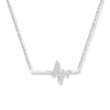 Thumbnail Image 0 of Heartbeat Necklace 1/15 ct tw Diamonds Sterling Silver