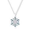 Thumbnail Image 0 of Snowflake Necklace 1/5 ct tw Diamonds Sterling Silver
