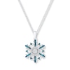 Thumbnail Image 1 of Snowflake Necklace 1/5 ct tw Diamonds Sterling Silver