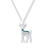 Thumbnail Image 1 of Deer Necklace 1/15 ct tw Diamonds Sterling Silver