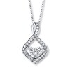 Thumbnail Image 0 of Diamond Necklace 1/4 carat tw 10K White Gold