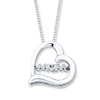 Thumbnail Image 0 of Unstoppable Love Mom Necklace 1/20 ct tw Sterling Silver