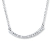 Thumbnail Image 2 of Diamond Bar Necklace Sterling Silver