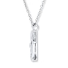 Thumbnail Image 2 of Mother and Child Necklace 1/20 ct tw Diamonds Sterling Silver