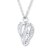Thumbnail Image 2 of Mother and Child Necklace Diamond Accents Sterling Silver