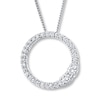 Thumbnail Image 1 of Ever Us Necklace 1/3 ct tw Diamonds 14K White Gold
