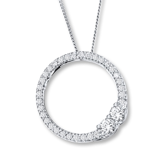 Ever Us Necklace 5/8 ct tw Diamonds 14K White Gold