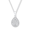 Thumbnail Image 1 of Diamond Necklace Sterling Silver
