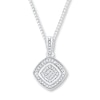 Thumbnail Image 0 of Diamond Necklace Sterling Silver