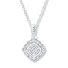 Thumbnail Image 1 of Diamond Necklace Sterling Silver