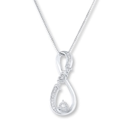 Diamond Mom Necklace 1/10 carat tw 10K White Gold