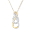 Diamond Necklace 1/6 carat tw 10K Two-Tone Gold