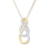 Thumbnail Image 1 of Diamond Necklace 1/6 carat tw 10K Two-Tone Gold