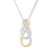 Thumbnail Image 0 of Diamond Necklace 1/6 carat tw 10K Two-Tone Gold