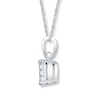 Thumbnail Image 2 of Diamond Necklace 1/5 ct tw Round-cut Sterling Silver