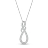 Thumbnail Image 0 of Diamond Necklace 1/4 ct tw Round-cut Sterling Silver