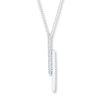 Thumbnail Image 0 of Bar Necklace 1/20 ct tw Diamonds Sterling Silver 18"