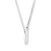 Thumbnail Image 1 of Diamond Heartbeat Necklace 1/10 ct tw Round-cut Sterling Silver