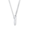 Thumbnail Image 2 of Diamond Heartbeat Necklace 1/10 ct tw Round-cut Sterling Silver