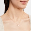 Thumbnail Image 2 of Diamond Heart Necklace 1/6 ct tw Round-cut 10K Yellow Gold 18&quot;